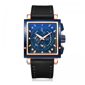 Alexandre Christie AC 6182 Rosegold Blue Leather GCLURBU